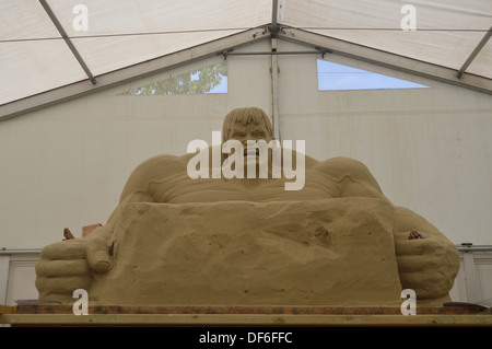 sci fi sand sculpture Stock Photo