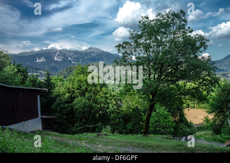 Beautiful mountain landscape near Lake Bled in Slovenia Stock Photo