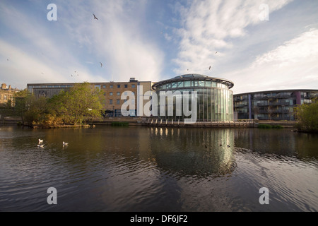 The Winter Gardens and Sunderland museum as seen from Mowbray Park in Sunderland, North East England Stock Photo