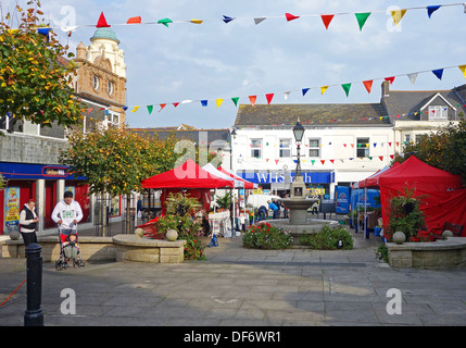 camborne town centre, cornwall, uk Stock Photo