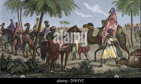 Arab Trade Caravan Stock Photo Alamy