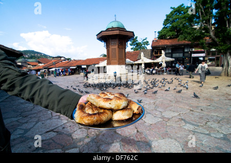 Pita Burek is one of Bosnia's most popular dishes. Stock Photo