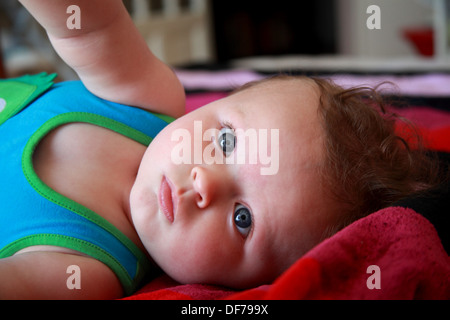 Karl, nine months old baby Stock Photo