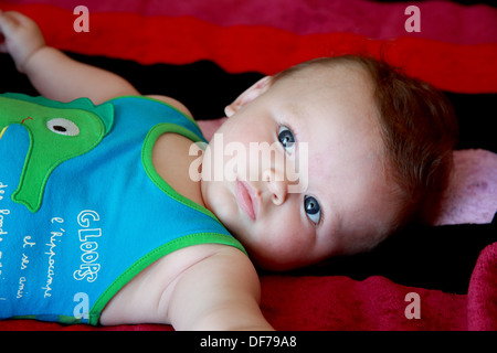 Karl, nine months old baby Stock Photo