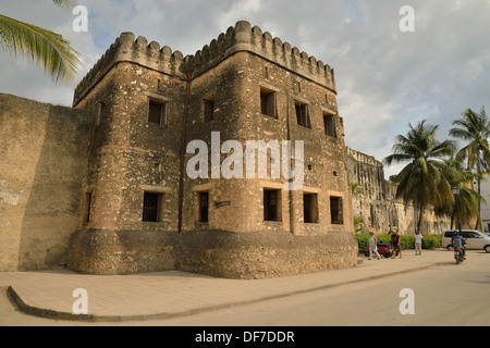 Old fort, Stone Town, Zanzibar City, Zanzibar, Tanzania Stock Photo