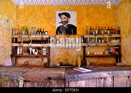 Bar in the former prison, Changuu Island, Zanzibar Archipelago, Tanzania