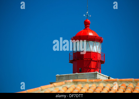 Cabo da Roca lighthouse, Cabo da Roca, Colares, Lisbon District, Portugal Stock Photo