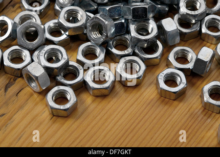 Metal nuts Stock Photo