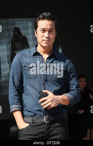 Taipei, China. 28th Sep, 2013. Chinese actor Joseph Chang attends commercial activity in Taipei, China on Saturday Sep 28, 2013. © TopPhoto/Alamy Live News Stock Photo