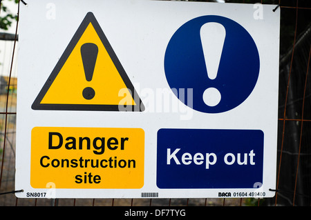 Danger keep out sign Stock Photo