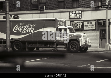 Coca Cola Truck Manhattan New York City 1977 Stock Photo