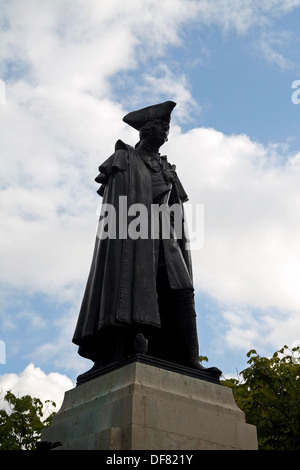 Statue of General James Wolfe, near the Royal Observatory, Greenwich Park, London Stock Photo