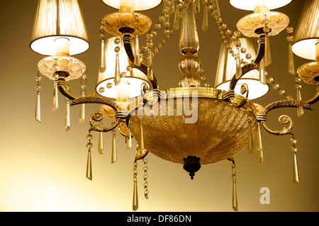 The close view of a lobby lamp shade Stock Photo