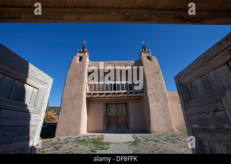 A church at Las Trampas along the High Road to Taos, New Mexico. Stock Photo