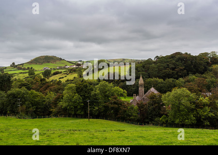 Tiveragh Hill and Cushendall North Antrim Northern Ireland Stock Photo