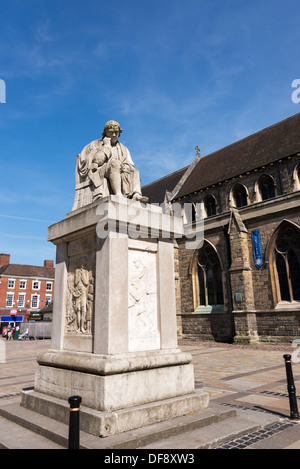 Statue of Dr Samuel Johnson, Lichfield, Staffordshire, England. Stock Photo