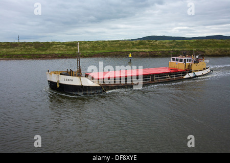 Grain Barge Loach on the Manchester Ship Canal Manchester England UK Stock Photo