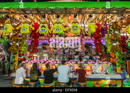 Games of chance, stuffed animal prizes, Great New York State Fair Stock Photo