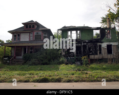 Cheap House for Sale in Detroit Stock Photo - Alamy