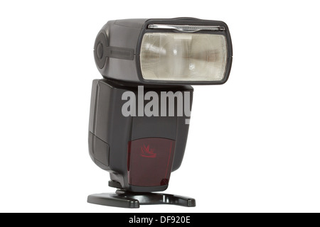 Digital auto flash, isolated on white background, with clipping path Stock Photo