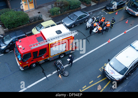 ROAD ACCIDENT Stock Photo