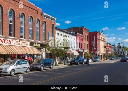 Main Street in town of Penn Yan in the Finger Lakes region of New Stock ...