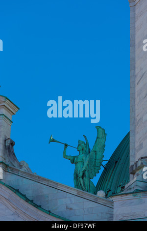 Angel adorning Our Lady of Victory Basilica is a Catholic parish church and national shrine in Lackawanna, New York Stock Photo