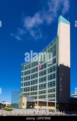 10 story Robert H. Jackson United States Courthouse on Niagara Square in Buffalo New York Stock Photo