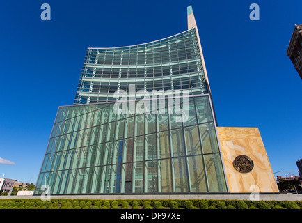 10 story Robert H. Jackson United States Courthouse on Niagara Square in Buffalo New York Stock Photo