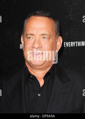 Los Angeles, CA. 30th Sep, 2013. Tom Hanks at arrivals for CAPTAIN PHILLIPS Premiere, The Academy of Motion Pictures Arts and Sciences (AMPAS), Los Angeles, CA September 30, 2013. © Elizabeth Goodenough/Everett Collection/Alamy Live News Stock Photo