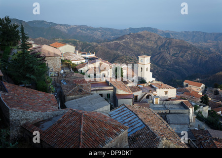 The hilltop village of Bova, Calabria Stock Photo