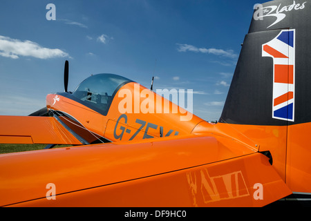 A Walter Extra EA300 aerobatic aircraft of the Blades aerobatic team Stock Photo