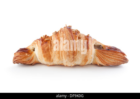 Butter croissant isolated on white background Stock Photo