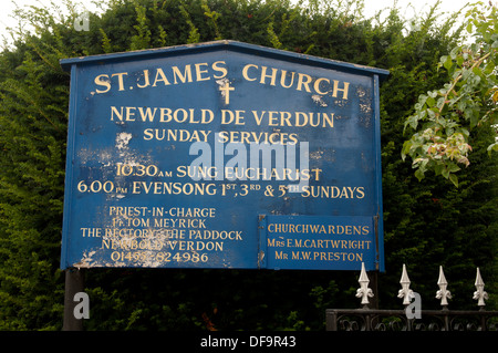 St. James Church, Newbold Verdon, Leicestershire, England, UK Stock ...