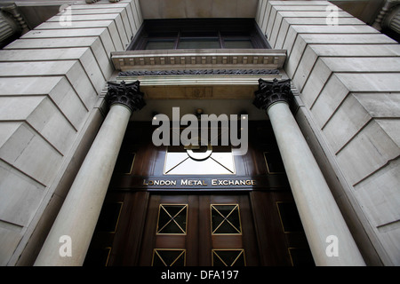 London Metal Exchange in the city of London UK 20 March 2012. Stock Photo