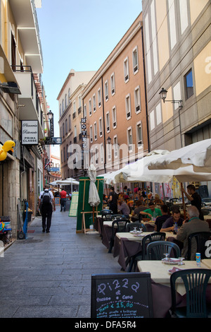 Via Sardegna Restaurants in Cagliari - Sardinia Stock Photo