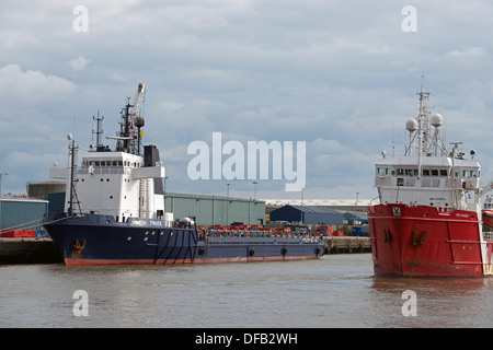 Port of Great Yarmouth, Norfolk, UK. Stock Photo