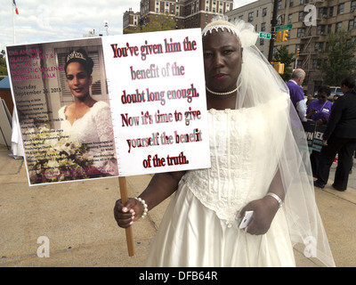 13th Annual Gladys Ricart and Victims of Domestic Violence Memorial Walk, Brides' March, 2013. Stock Photo
