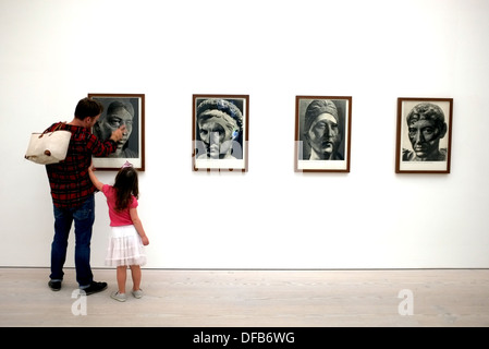 Family in Art exhibition at the Saatchi Gallery Stock Photo