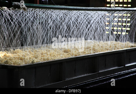 Rubber factory in Cambodia Stock Photo