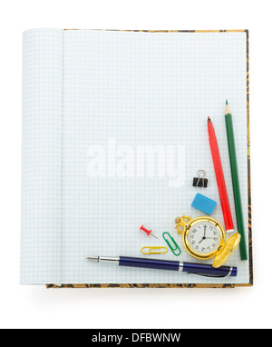 back to school concept isolated on white background Stock Photo