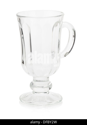 empty glass cup isolated on white background Stock Photo