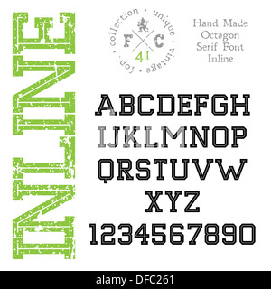 Download Handmade Retro Font Slab Serif Condensed Type Stock Photo Alamy SVG Cut Files