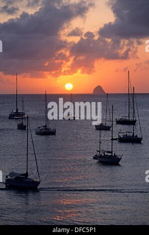 Coucher De Soleil Sur La Mer Toulon Avril 1905 Stock Photo