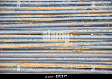 rust on rod steel background Stock Photo