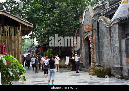 Chengdu, Kuan Zhai Xiang Zi historic city. Sichuan, China Stock Photo