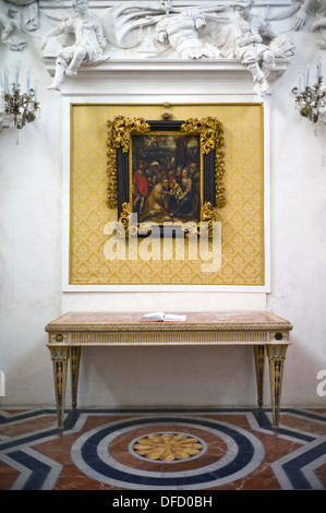 The interior of the Oratorio del Rosario di Santa Cita created by Giacomo Serpotta between 1686 and 1718, Palermo, Italy Stock Photo