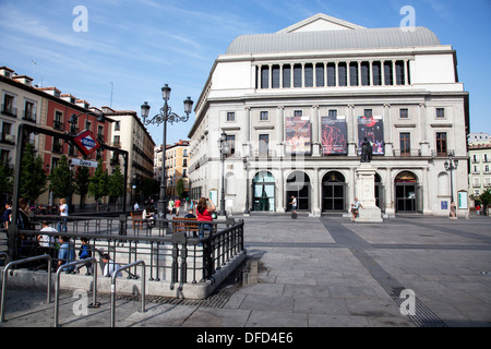 Opera House Metro in Madrid Spain españa Stock Photo