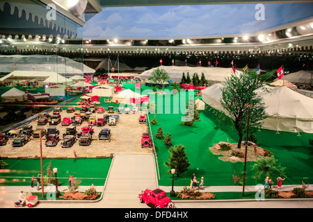 The Miniture Circus display at the Ringling Museum in Sarasota FL Stock Photo