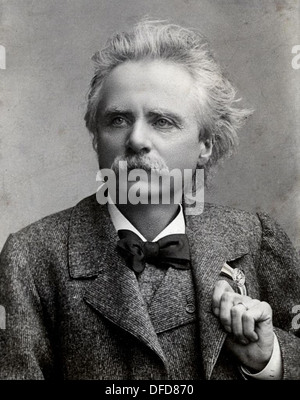 Edvard Hagerup Grieg, Norwegian composer Stock Photo